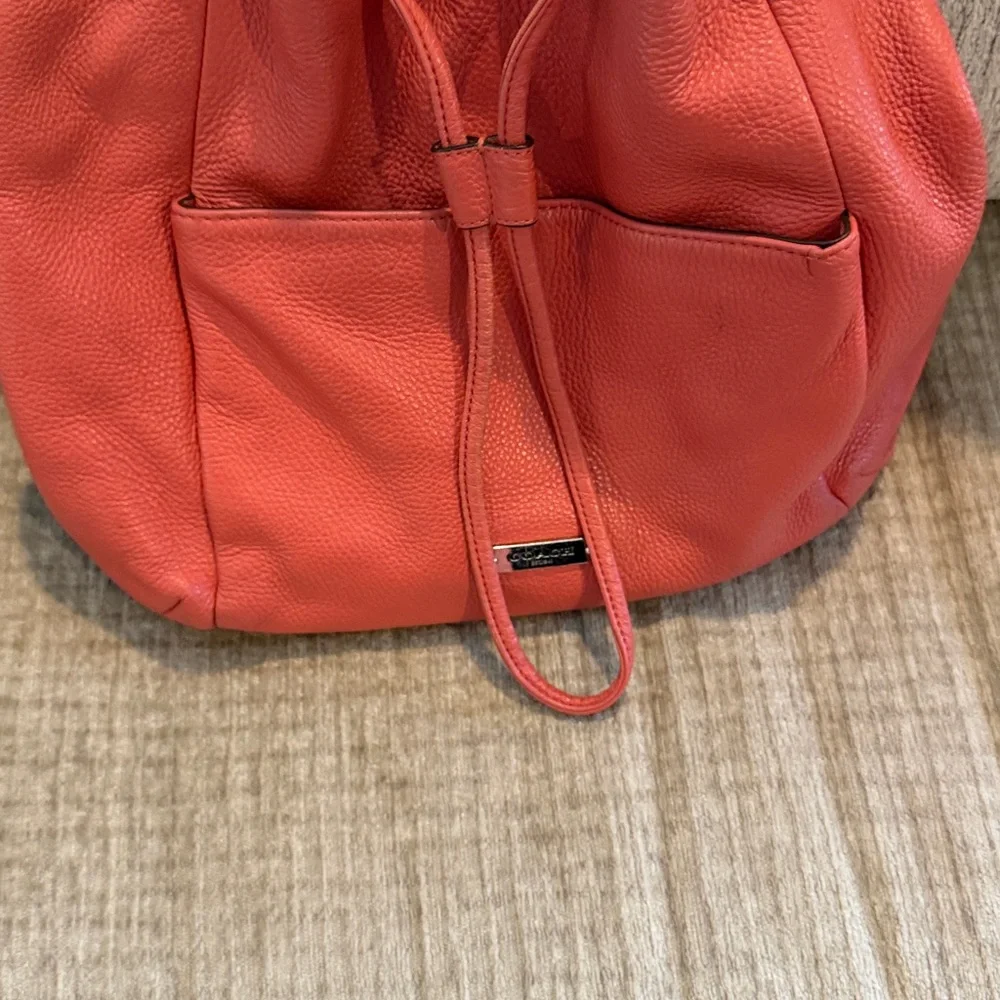 CoachAvery drawstring coral hobo bag Leather Bag with additional shoulder strap - Picture 2 of 12